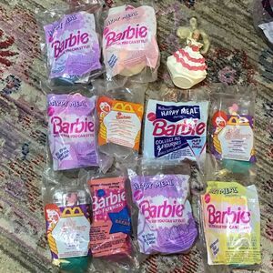 Vintage Barbie, happy meal toys 10 each